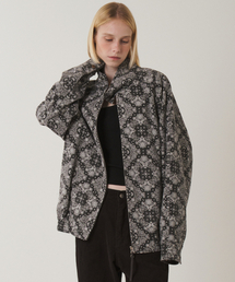 RAVEROUS（レイバーロス）の「ペイズリー ハイネック ブルゾン グレー（MA-1）」