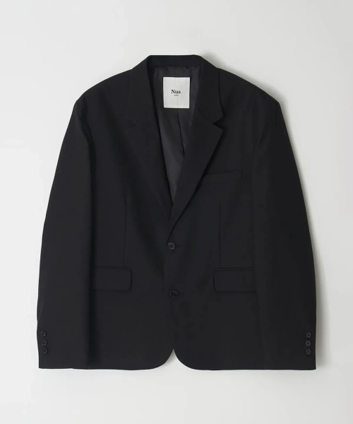 NUS(ナス)の「YEI Suit Jacket (Britsh) Black(テーラードジャケット・メンズ・ブラック・MEDIUM/LARGE)」の1枚目の写真