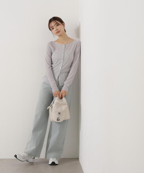 a/mie（アミー）の「＜ａ＞シアーカットソー / 1216169100（Tシャツ/カットソー・レディース・グレー/ホワイト/ブルー・FREE）」の17枚目の写真