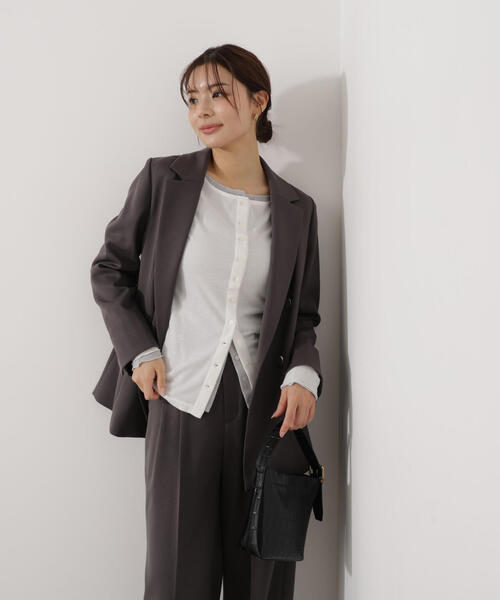 a/mie（アミー）の「＜ａ＞シアーカットソー / 1216169100（Tシャツ/カットソー・レディース・グレー/ホワイト/ブルー・FREE）」の20枚目の写真