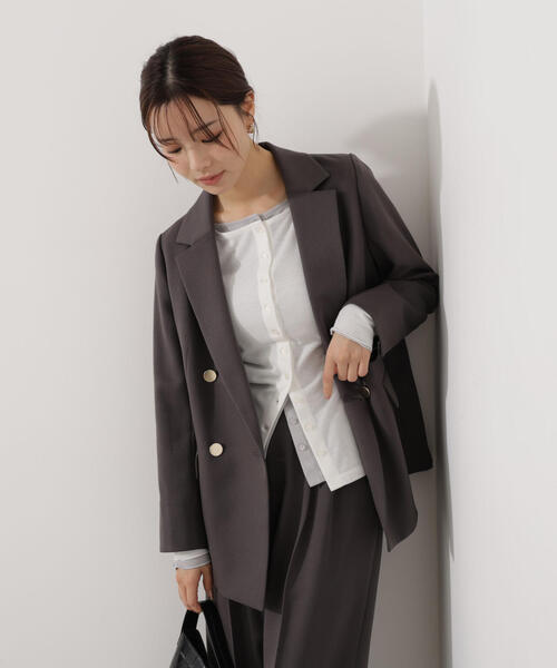 a/mie（アミー）の「＜ａ＞シアーカットソー / 1216169100（Tシャツ/カットソー・レディース・グレー/ホワイト/ブルー・FREE）」の21枚目の写真