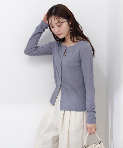 a/mie(アミー)の「<a>シアーカットソー / 1216169100(Tシャツ/カットソー・レディース・グレー/ホワイト/ブルー・FREE)」の19枚目の写真