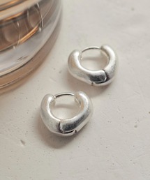 ニュアンス ビーンズ フープ ワンタッチ ピアス