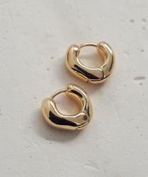 ニュアンス ビーンズ フープ ワンタッチ ピアス