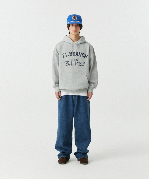 STENDS（ステンズ）の「[M~4XL] ボートクラブフードパーカー_メランジグレー（パーカー・メンズ・その他・MEDIUM/LARGE/X-LARGE/XX-LARGE/XXX-LARGE/XXXX-LARGE）」の2枚目の写真