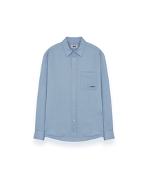R-0047 / LUSTER LINEN SHIRTS(SKY-BLUE)