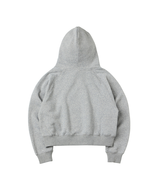DANGLEDROP（ダングルドロップ）の「DGDP スクエアクロップナグランフード_メランジグレー（パーカー・レディース・その他・SMALL/MEDIUM）」の7枚目の写真