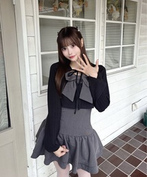 one way | リボンアンサンブルワンピース(ワンピース)