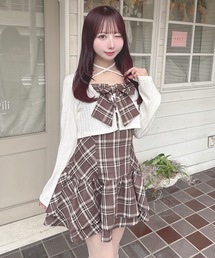 one way | リボンアンサンブルワンピース(ワンピース)