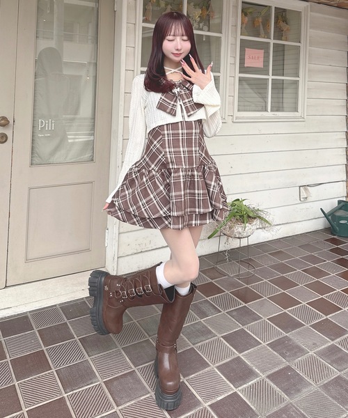 リボンアンサンブルワンピース（ワンピース）｜one way（ワンウェイ