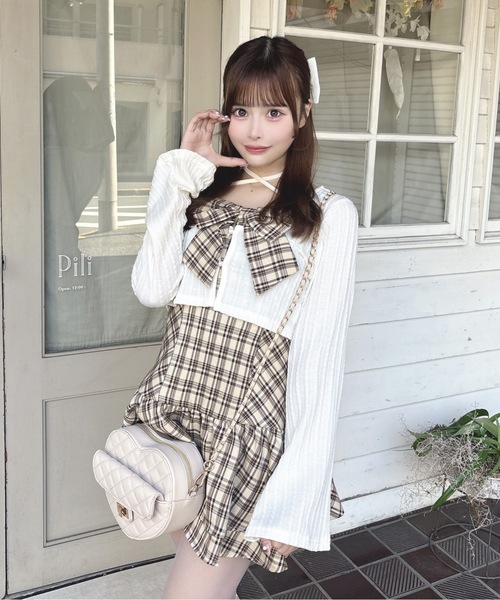 リボンアンサンブルワンピース（ワンピース）｜one way（ワンウェイ