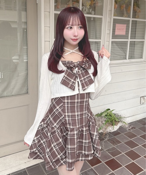 リボンアンサンブルワンピース（ワンピース）｜one way（ワンウェイ