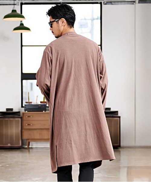 CavariA(キャバリア)の「『CavariA/キャバリア』ウールライクロングカーディガン(カーディガン/ボレロ・メンズ・ブラック/ブラウン/ブルー・M/L)」の11枚目の写真