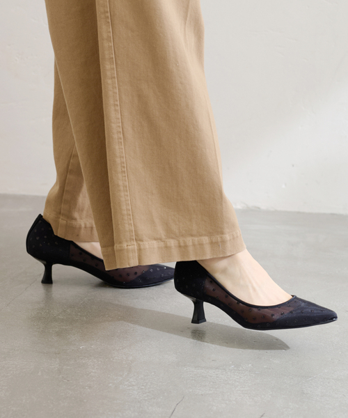 LE TALON（ルタロン）の「《追加》5cmポインテットラメチュールパンプス（パンプス・レディース・ベージュ/ブラック×ブラック/ブラック・24.5cm/24cm/23.5cm/23cm/25.5cm/25cm/22.5cm/22cm/21.5/21）」の19枚目の写真