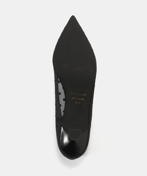 LE TALON（ルタロン）の「《追加》5cmポインテットラメチュールパンプス（パンプス・レディース・ベージュ/ブラック×ブラック/ブラック・24.5cm/24cm/23.5cm/23cm/25.5cm/25cm/22.5cm/22cm/21.5/21）」の5枚目の写真