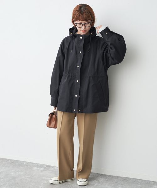 Spick & Span（スピックアンドスパン）の「撥水ツイルフーディーブルゾン（その他アウター・レディース・ブラック/ベージュ系その他/ホワイト系その他・38/36/34）」の13枚目の写真