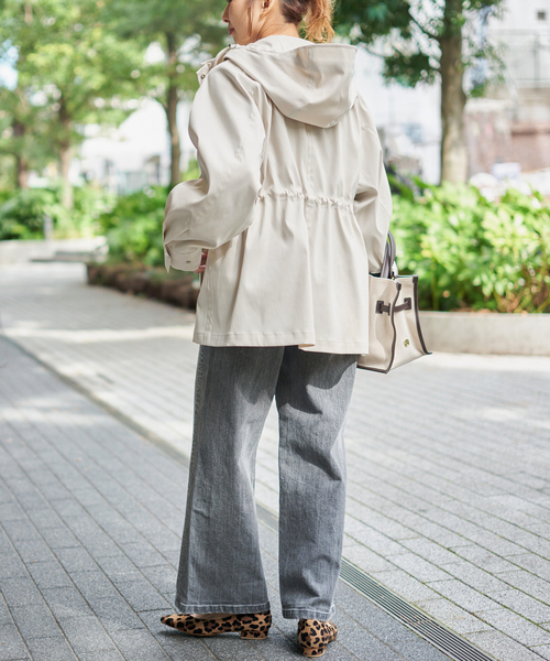 Spick & Span（スピックアンドスパン）の「撥水ツイルフーディーブルゾン（その他アウター・レディース・ブラック/ベージュ系その他/ホワイト系その他・38/36/34）」の22枚目の写真