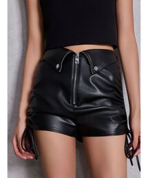 GYDA | GG drawstring fake leatherショートパンツ(その他パンツ)