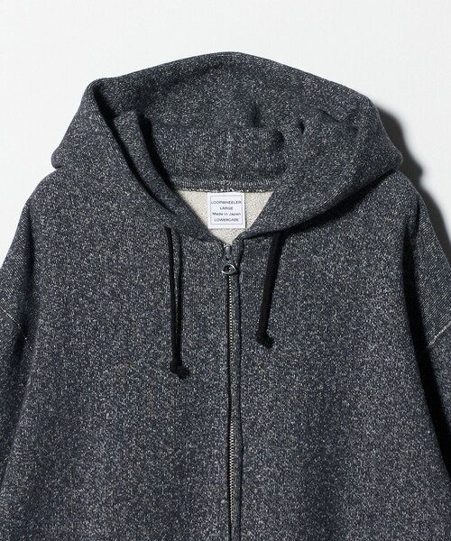 LOOPWHEELER（ループウィラー）の「＜LOOPWHEELER x LOWERCASE for UNITED ARROWS＞ゴマシオ ジップアップ フーディ（パーカー・メンズ・ダークグレー・L/M/S/XL）」の3枚目の写真