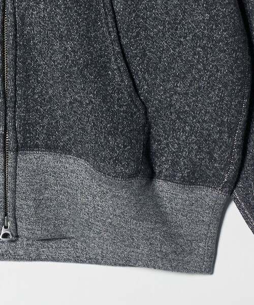 LOOPWHEELER（ループウィラー）の「＜LOOPWHEELER x LOWERCASE for UNITED ARROWS＞ゴマシオ ジップアップ フーディ（パーカー・メンズ・ダークグレー・L/M/S/XL）」の6枚目の写真