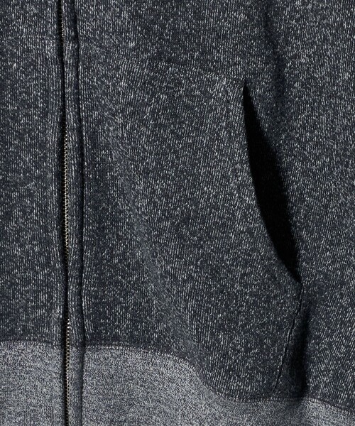 LOOPWHEELER（ループウィラー）の「＜LOOPWHEELER x LOWERCASE for UNITED ARROWS＞ゴマシオ ジップアップ フーディ（パーカー・メンズ・ダークグレー・L/M/S/XL）」の7枚目の写真
