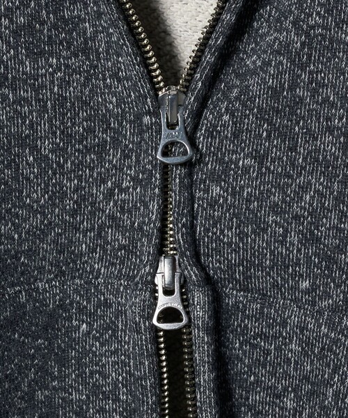 LOOPWHEELER（ループウィラー）の「＜LOOPWHEELER x LOWERCASE for UNITED ARROWS＞ゴマシオ ジップアップ フーディ（パーカー・メンズ・ダークグレー・L/M/S/XL）」の8枚目の写真