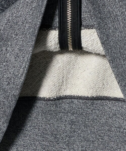 LOOPWHEELER（ループウィラー）の「＜LOOPWHEELER x LOWERCASE for UNITED ARROWS＞ゴマシオ ジップアップ フーディ（パーカー・メンズ・ダークグレー・L/M/S/XL）」の9枚目の写真