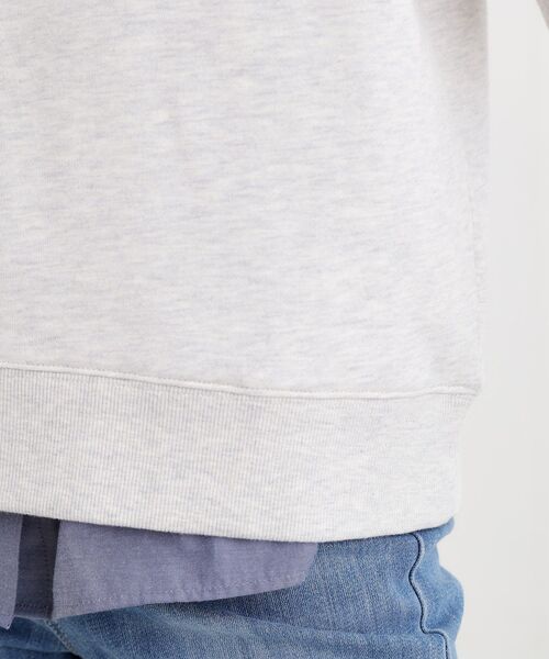 grove（グローブ）の「プレッピーロゴ裏起毛スウェット（スウェット・レディース・グレー/オフホワイト/ネイビー・01/02/03/04/05）」の21枚目の写真