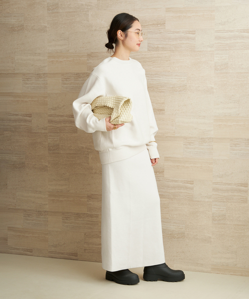 plage（プラージュ）の「lesTendre white sweat スカート（スカート・レディース・ホワイト・36/38）」の3枚目の写真