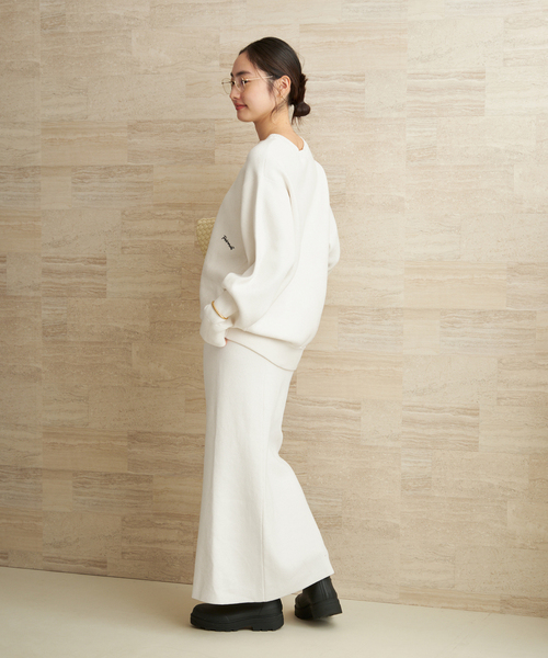 plage（プラージュ）の「lesTendre white sweat スカート（スカート・レディース・ホワイト・36/38）」の4枚目の写真