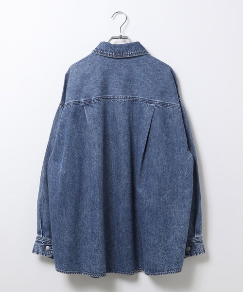 LEPSIM（レプシィム）の「刺繍BIGデニムシャツ 629846（シャツ
