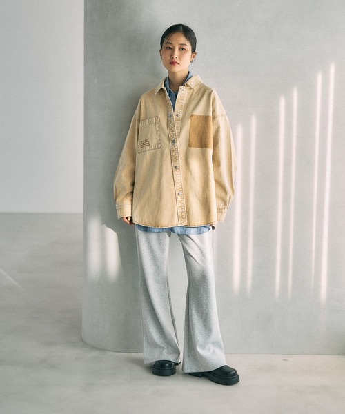 刺繍BIGデニムシャツ 629846（シャツ/ブラウス）｜LEPSIM（レプシィム