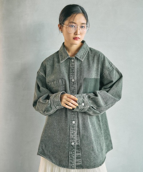 セール】刺繍BIGデニムシャツ 629846（シャツ/ブラウス）｜LEPSIM