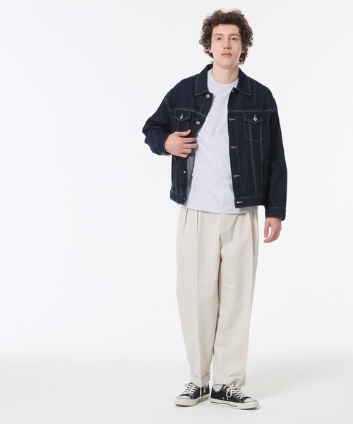 coca（coca）（コカ）の「ソフトツイルタックテーパードパンツ（その他パンツ・メンズ・ブラック/ライトグレー・L/M/XL）」の16枚目の写真