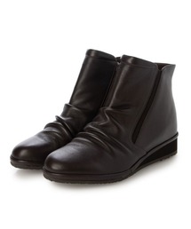 Atelier（アトリエ）の「【3E】晴雨兼用ギャザーデザインショートブーツ（ブーツ）」