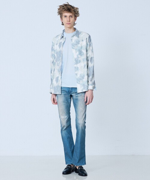 5351 POUR LES HOMMES(ゴーサンゴーイチプールオム)の「【フラワー柄】長袖 プリント シャツ(シャツ/ブラウス・メンズ・グリーン/ブラック・44/46/48/50)」の14枚目の写真