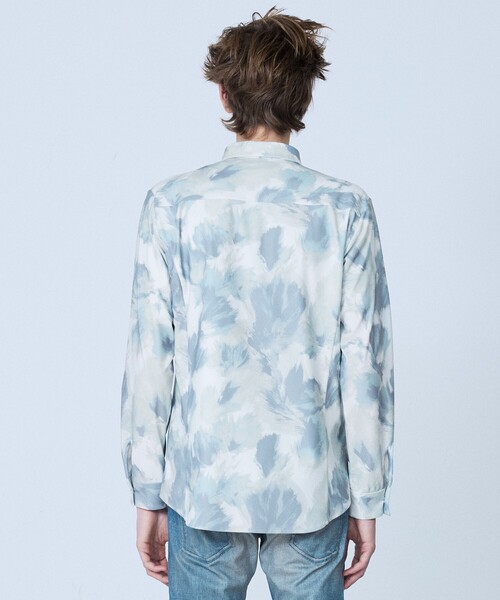 5351 POUR LES HOMMES(ゴーサンゴーイチプールオム)の「【フラワー柄】長袖 プリント シャツ(シャツ/ブラウス・メンズ・グリーン/ブラック・44/46/48/50)」の16枚目の写真