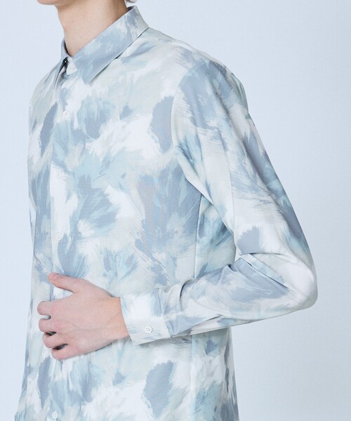 5351 POUR LES HOMMES(ゴーサンゴーイチプールオム)の「【フラワー柄】長袖 プリント シャツ(シャツ/ブラウス・メンズ・グリーン/ブラック・44/46/48/50)」の18枚目の写真