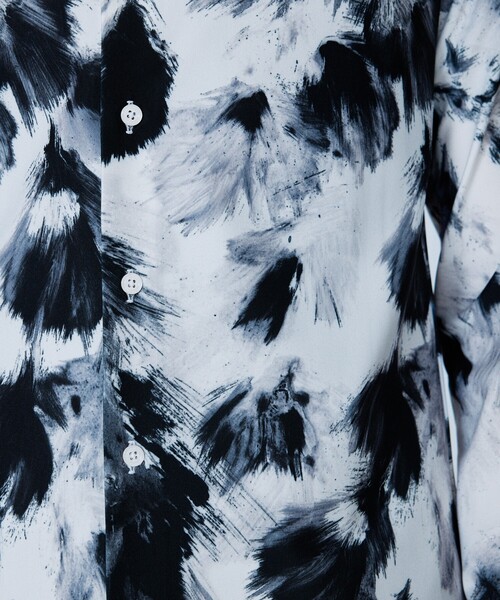 5351 POUR LES HOMMES(ゴーサンゴーイチプールオム)の「【フラワー柄】長袖 プリント シャツ(シャツ/ブラウス・メンズ・グリーン/ブラック・44/46/48/50)」の6枚目の写真