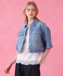 ANAYI（アナイ）の「ストレッチデニムハーフスリーブ ジャケット（デニムジャケット）」