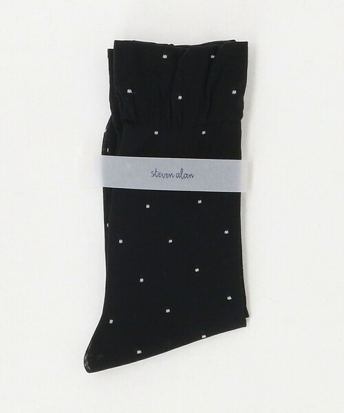Steven Alan(スティーブンアラン)の「<Steven Alan>シアー ドット ソックス(ソックス/靴下・レディース・ブラック/オフホワイト・FREE)」の5枚目の写真