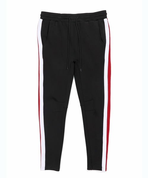 The DUFFER of ST.GEORGE（ザダファーオブセントジョージ）の「【WEB限定アイテム】SIDE LINE SLIM PANTS：ダンボールニット サイドライン スリムパンツ（スウェットパンツ・メンズ・グレー/ブラック/ベージュ・X-LARGE/LARGE/MEDIUM/SMALL）」の11枚目の写真