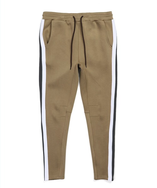 The DUFFER of ST.GEORGE（ザダファーオブセントジョージ）の「【WEB限定アイテム】SIDE LINE SLIM PANTS：ダンボールニット サイドライン スリムパンツ（スウェットパンツ・メンズ・グレー/ブラック/ベージュ・X-LARGE/LARGE/MEDIUM/SMALL）」の13枚目の写真