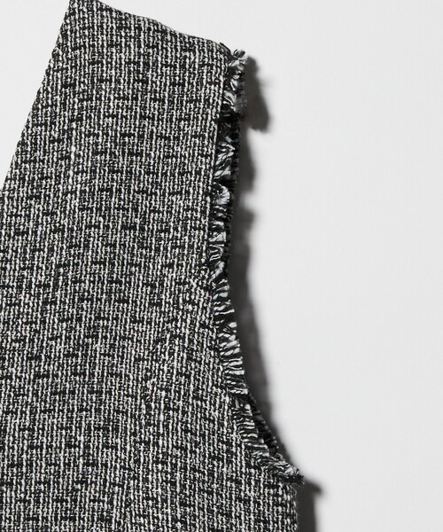 A DAY IN THE LIFE UNITED ARROWS(アデイインザライフユナイテッドアローズ)の「ツイードライク ジャンパースカート ブラック<A DAY IN THE LIFE>(ワンピース・レディース・ブラック・FREE)」の4枚目の写真