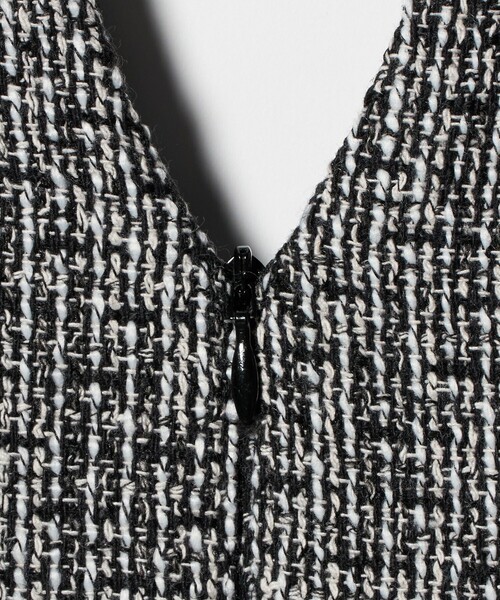 A DAY IN THE LIFE UNITED ARROWS(アデイインザライフユナイテッドアローズ)の「ツイードライク ジャンパースカート ブラック<A DAY IN THE LIFE>(ワンピース・レディース・ブラック・FREE)」の8枚目の写真