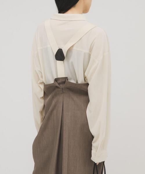 KBF（ケイビーエフ）の「BACKタックサスペンダーパンツ（その他パンツ・レディース・ブラック/ブラウン系その他・ONE）」の8枚目の写真