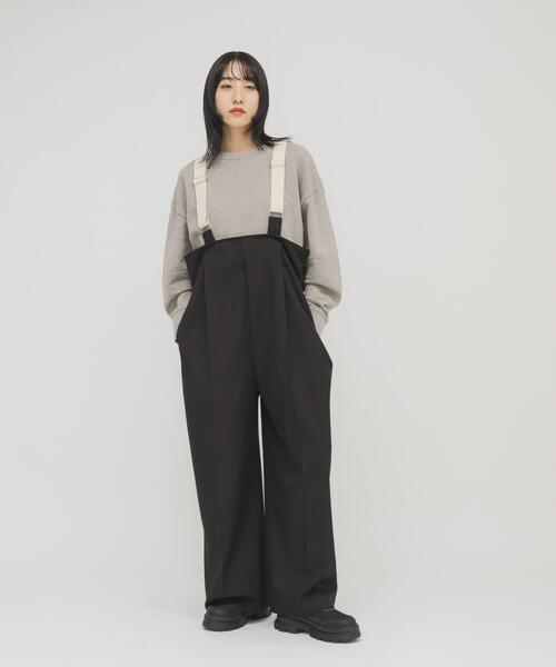 KBF（ケイビーエフ）の「BACKタックサスペンダーパンツ（その他パンツ・レディース・ブラック/ブラウン系その他・ONE）」の17枚目の写真