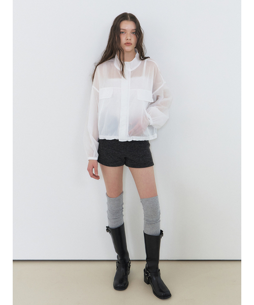 ETMON(エトモン)の「Sheer Wind Jumper, White(ナイロンジャケット・レディース・その他・FREE)」の2枚目の写真