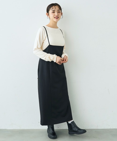 mil(ミル)の「袖口シャーリング デザイントップス【586103】(Tシャツ/カットソー・レディース・ライトグレー/ピンク/オフホワイト/ブラック・XS/S)」の9枚目の写真