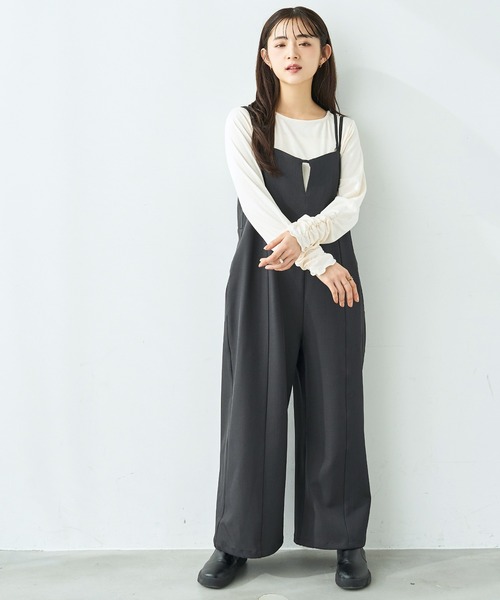 mil(ミル)の「袖口シャーリング デザイントップス【586103】(Tシャツ/カットソー・レディース・ライトグレー/ピンク/オフホワイト/ブラック・XS/S)」の11枚目の写真